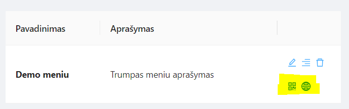 QR kodas vieno mygtuko paspaudimu